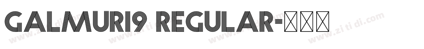 Galmuri9 Regular字体转换